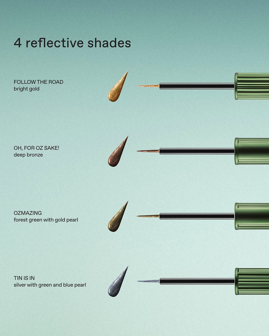 r.e.m. beauty x Wicked Emerald City Metallic Eyeliner Set