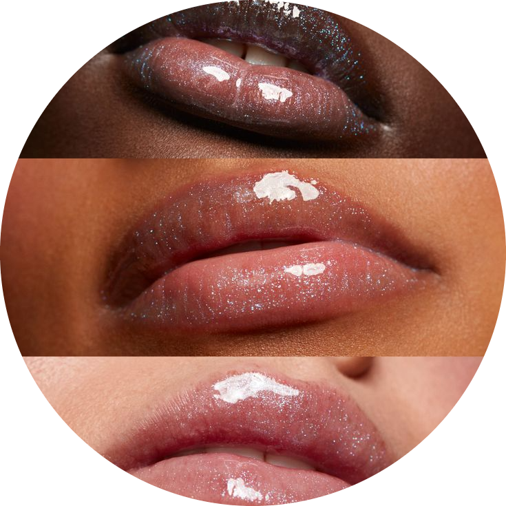 pixel-iced mini plumping lip gloss set NudeFace Chile
