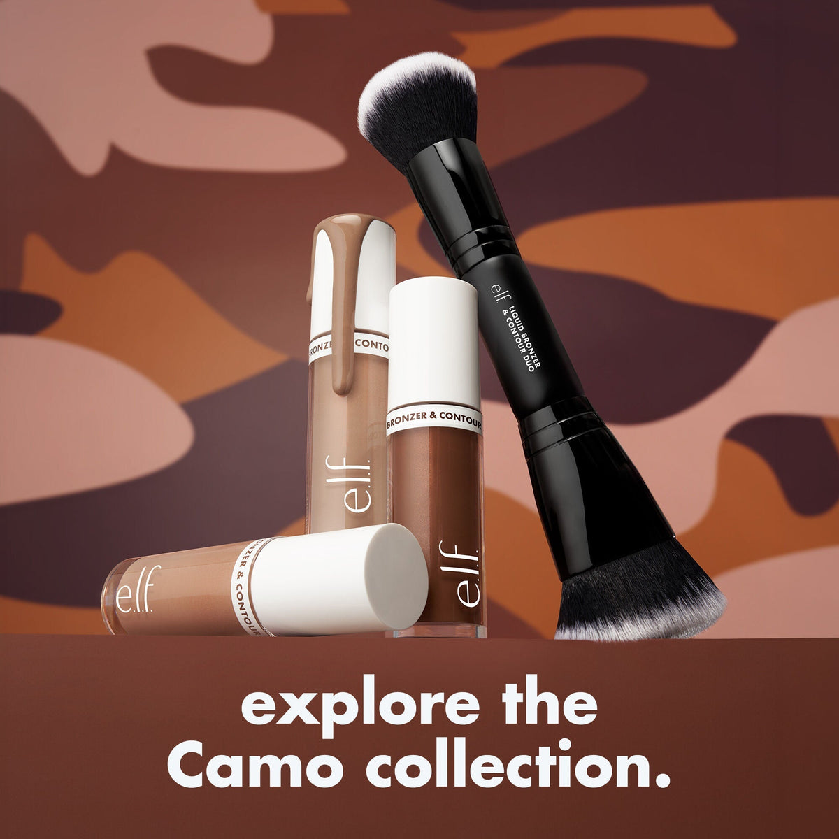 Liquid Bronzer & Contour Duo Brush NudeFace Chile