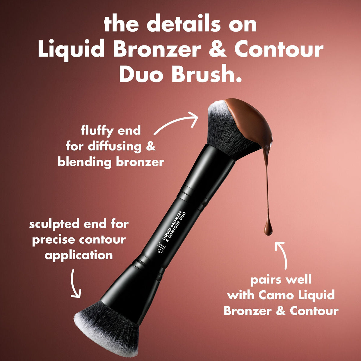 Liquid Bronzer & Contour Duo Brush NudeFace Chile