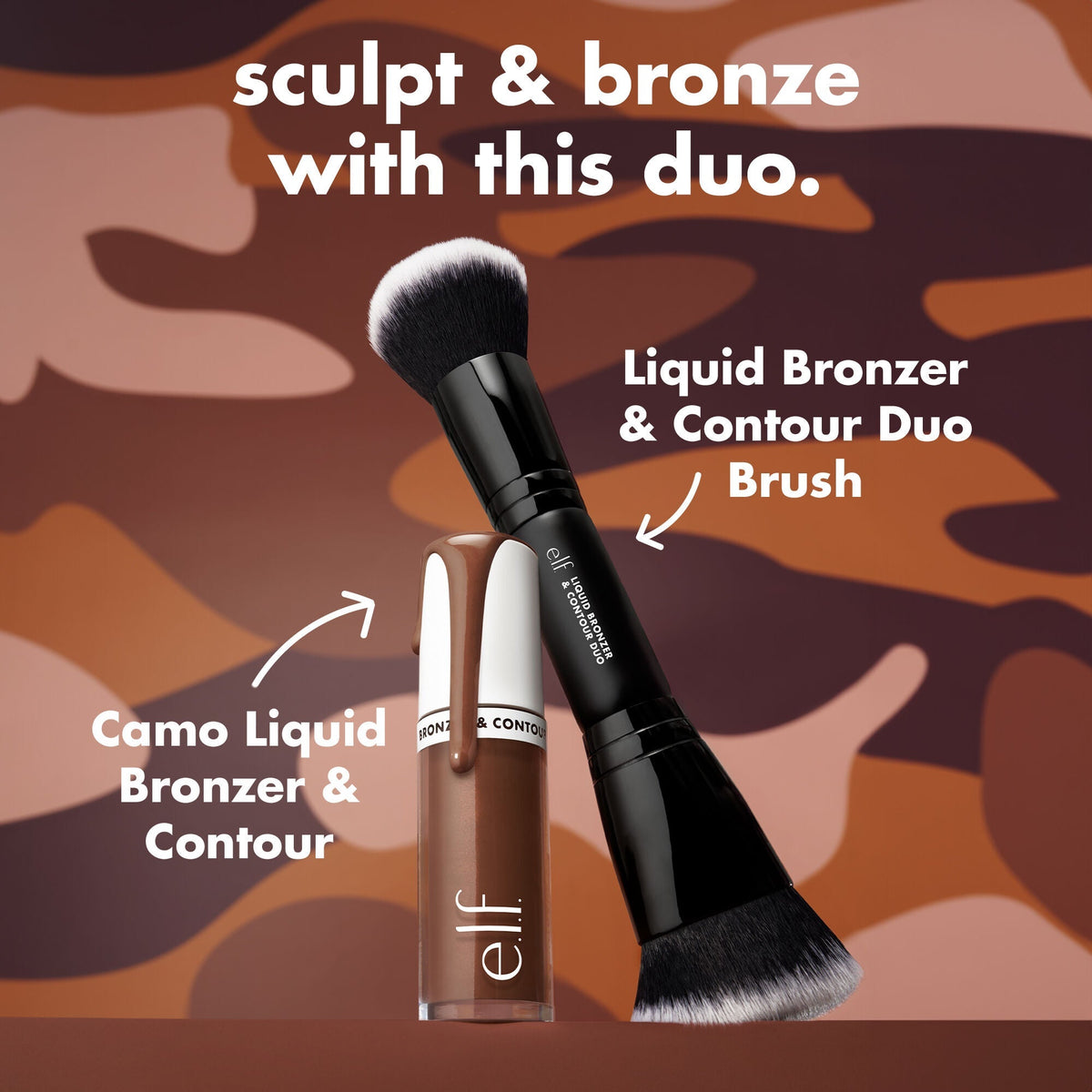 Liquid Bronzer & Contour Duo Brush NudeFace Chile
