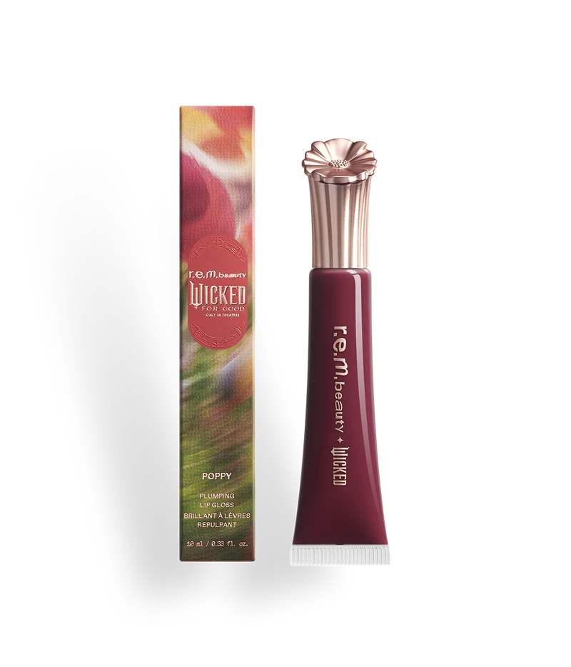 R.E.M. BEAUTY X WICKED: FOR GOOD POPPY PLUMPING LIP GLOSS