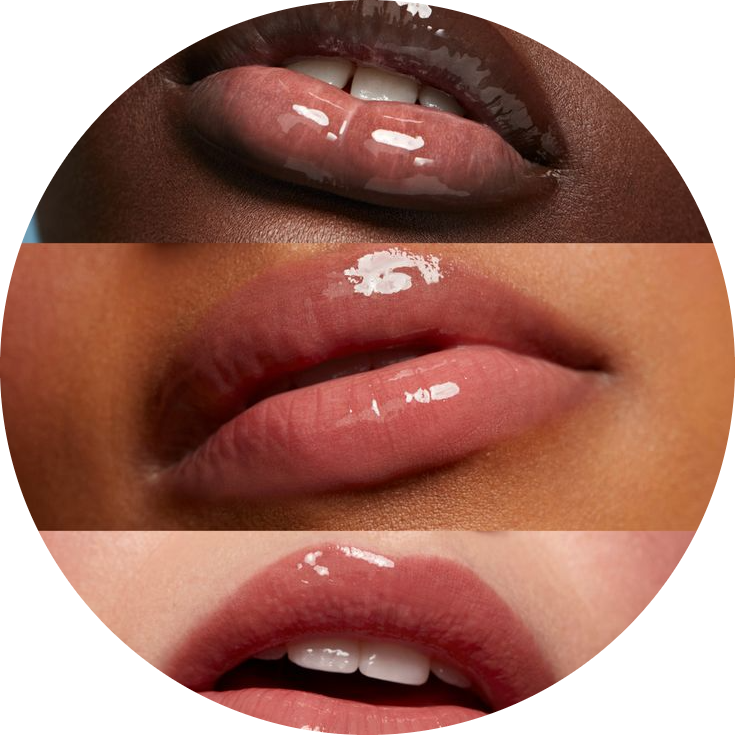 pixel-iced mini plumping lip gloss set NudeFace Chile
