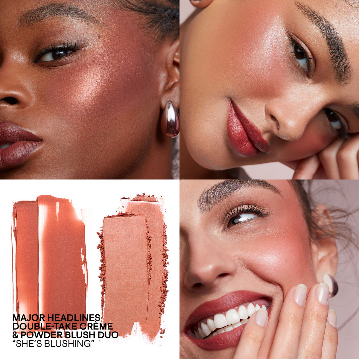 Mini Major Headlines Double-Take Crème & Powder Blush Duo NudeFace Chile