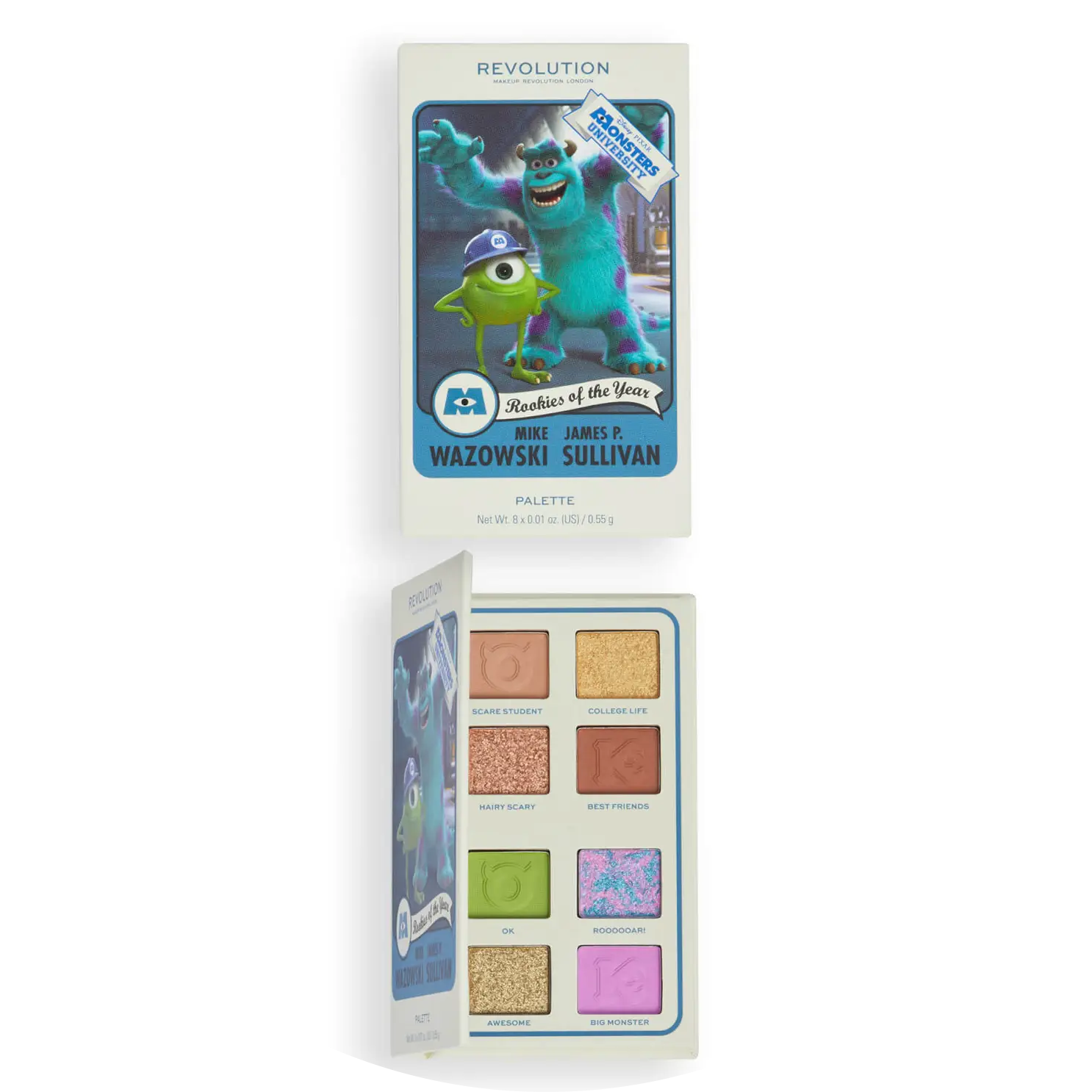 Revolution x Monsters University Mike & Sulley Scare Card Palette NudeFace Chile