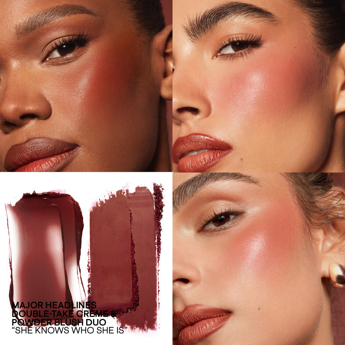 Mini Major Headlines Double-Take Crème & Powder Blush Duo NudeFace Chile