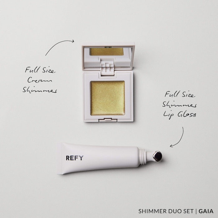 Shimmer Lip Gloss & Cream Highlighter Duo Gift Set NudeFace Chile
