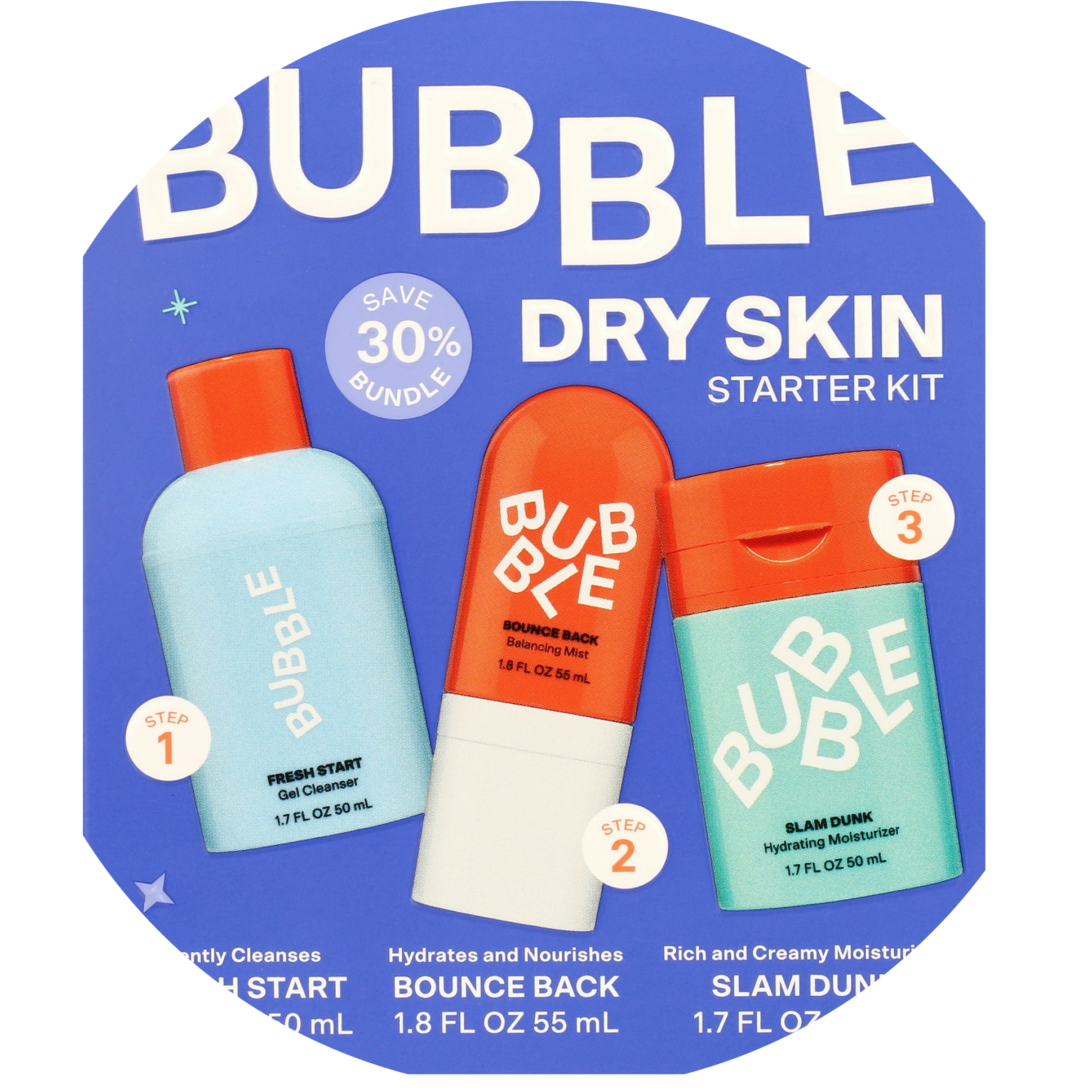 Bubble Skincare 3-Step Hydrating Routine Bundle
