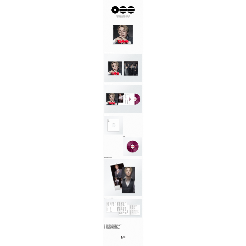 BTS The 5th Album 'ARIRANG' (Jimin Burgundy Vinyl)