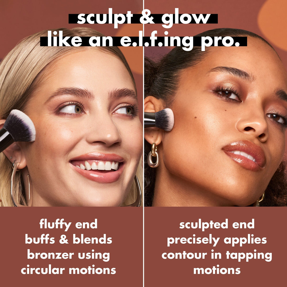 Liquid Bronzer & Contour Duo Brush NudeFace Chile