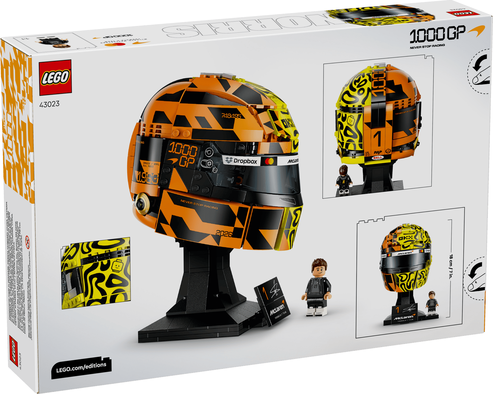 McLaren Mastercard F1® Team Lando Norris Helmet NudeFace Chile