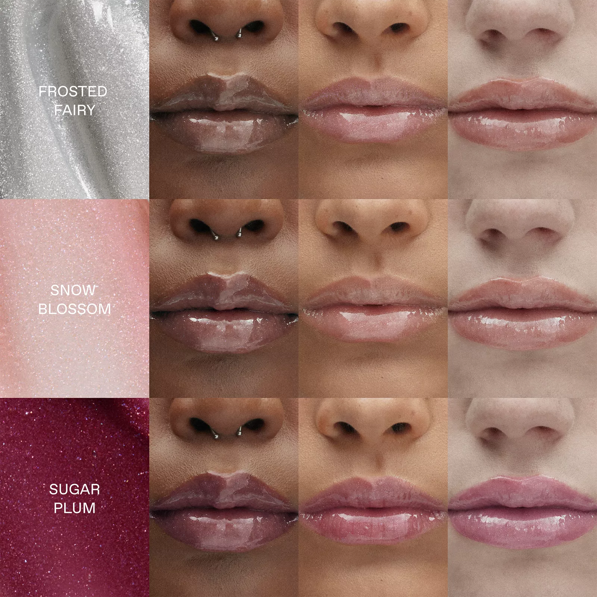The Gloss Barre Mini Glossy Balm Set NudeFace Chile