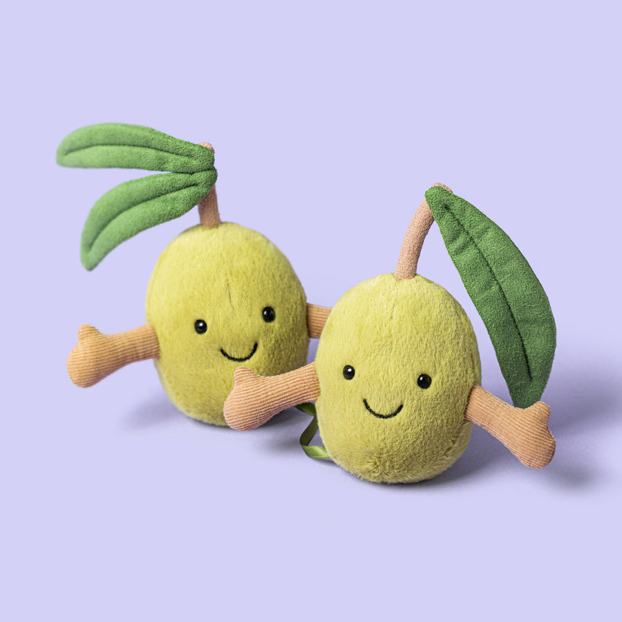 Jellycat Food Plush Toys - Pair of Olives