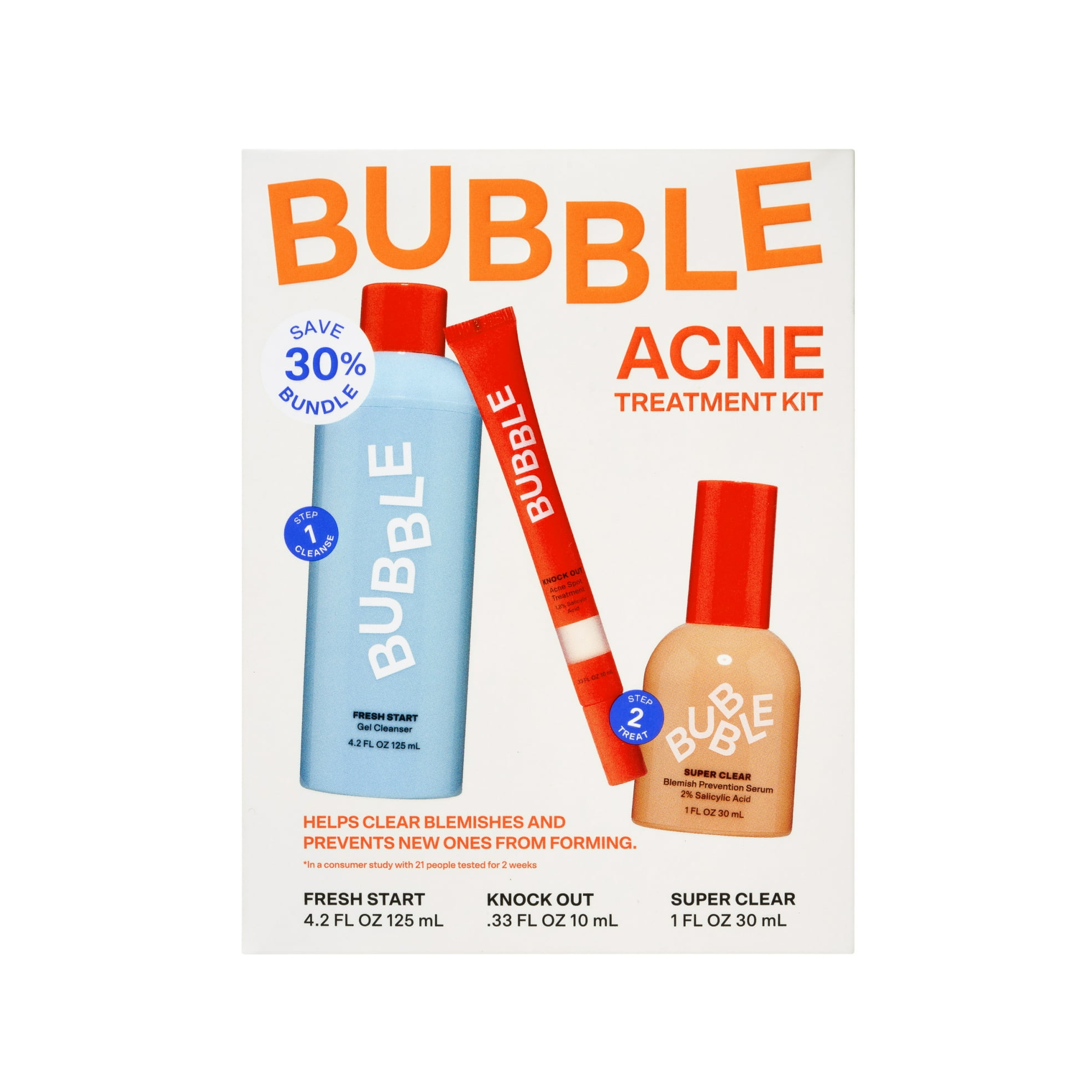 Bubble Skincare Acne Kit