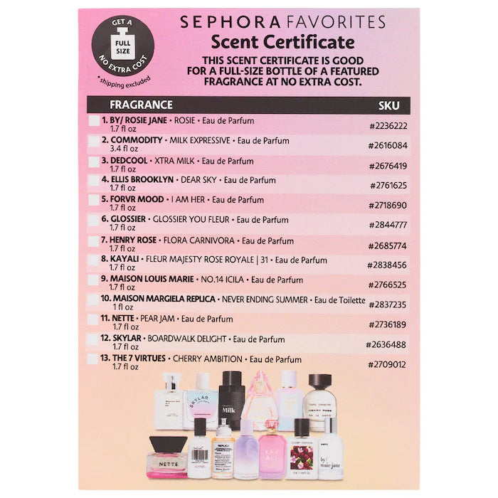 Sephora Favorites 
Next Big Thing Perfume Sampler Set