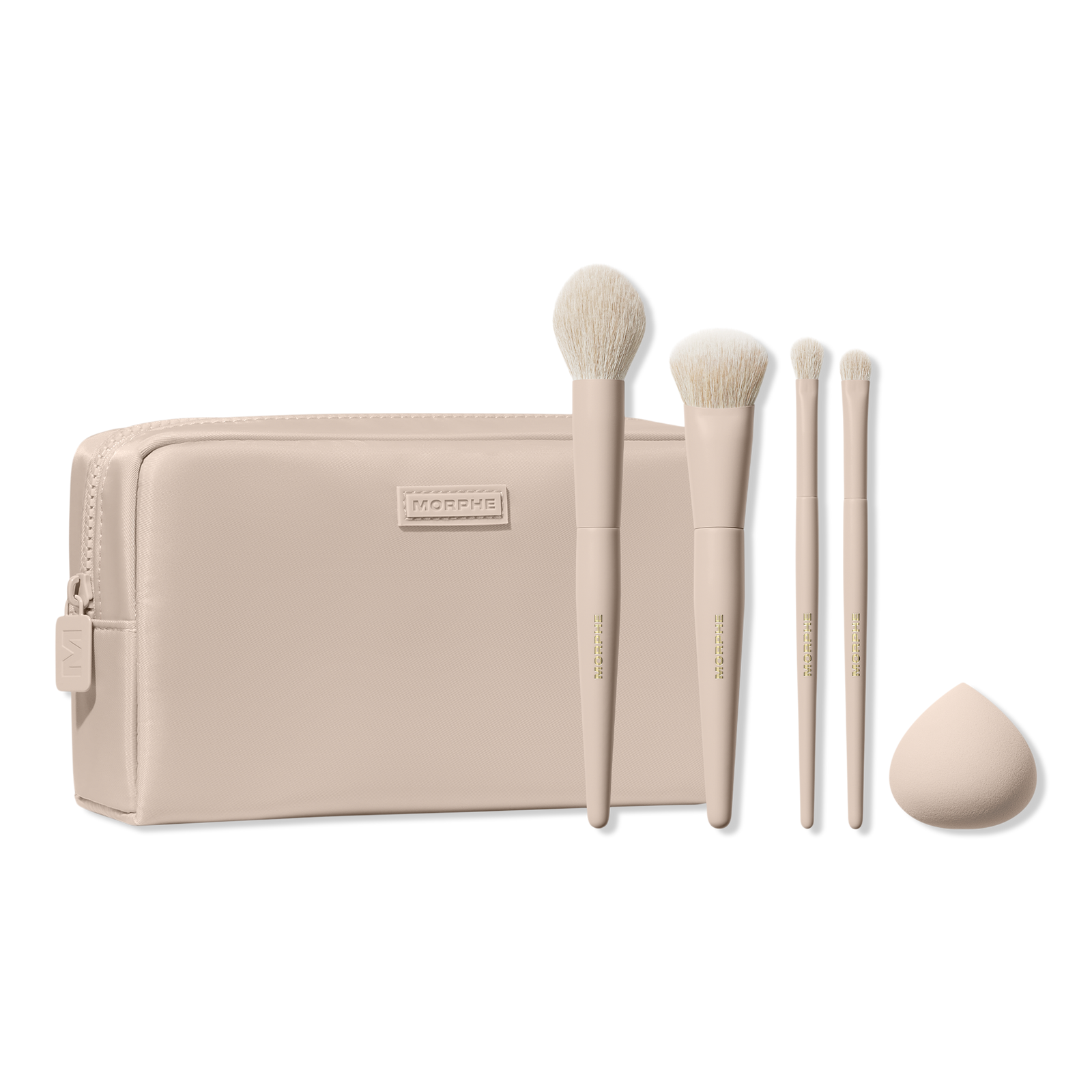 Oat Latte 5-Piece Face & Eye Brush Set NudeFace Chile