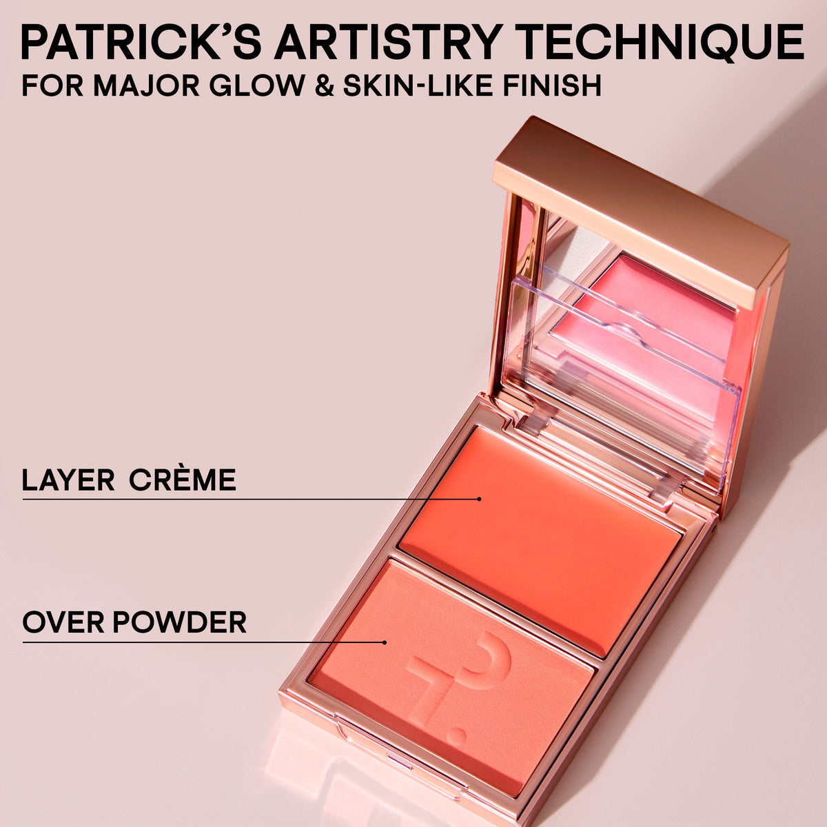 Mini Major Headlines Double-Take Crème & Powder Blush Duo NudeFace Chile