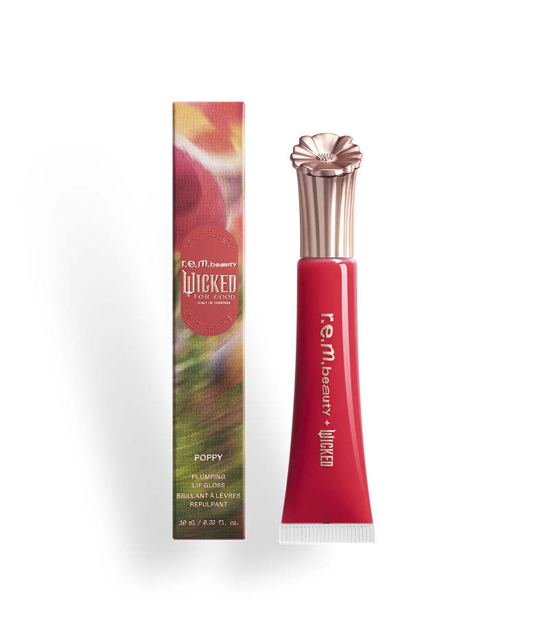 R.E.M. BEAUTY X WICKED: FOR GOOD POPPY PLUMPING LIP GLOSS