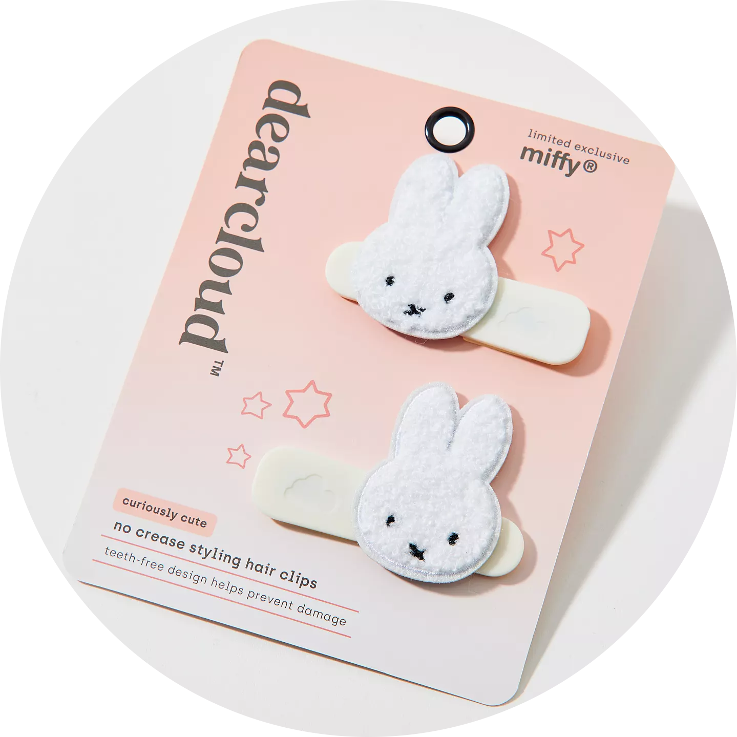 dearcloud X Miffy Crease-Free Hair Clip
