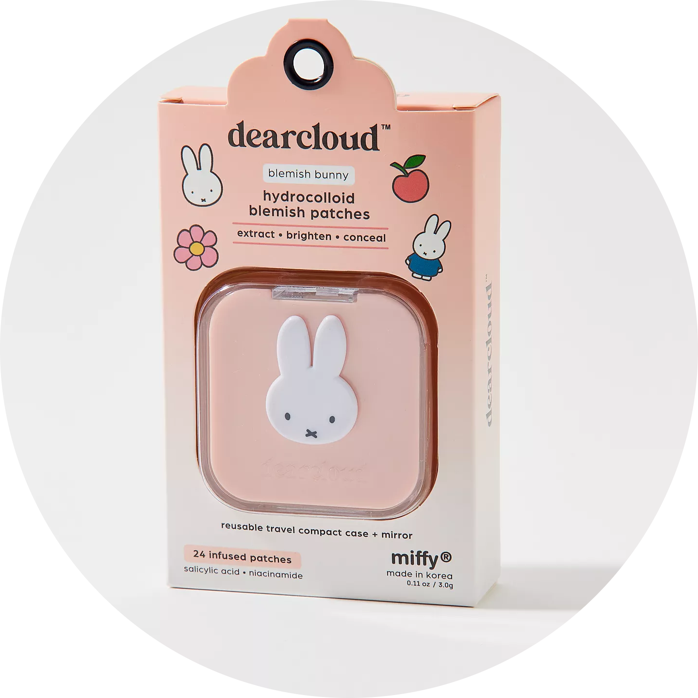 dearcloud X Miffy Hydrocolloid Pimple Patch & Compact Case Set