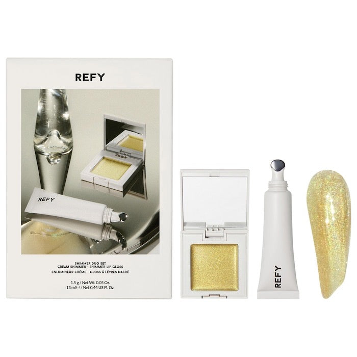 Shimmer Lip Gloss & Cream Highlighter Duo Gift Set NudeFace Chile