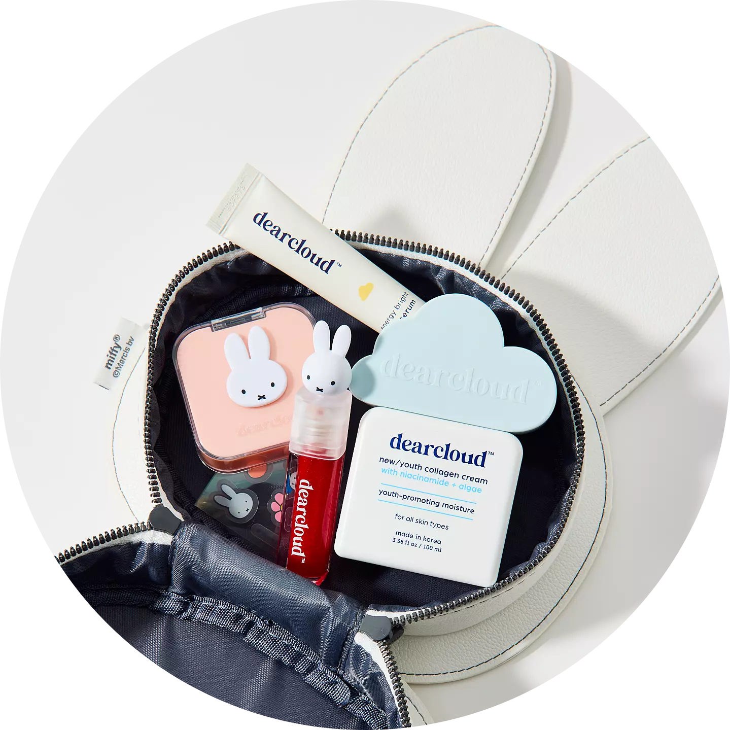 dearcloud X Miffy Shape Cosmetic Bag
