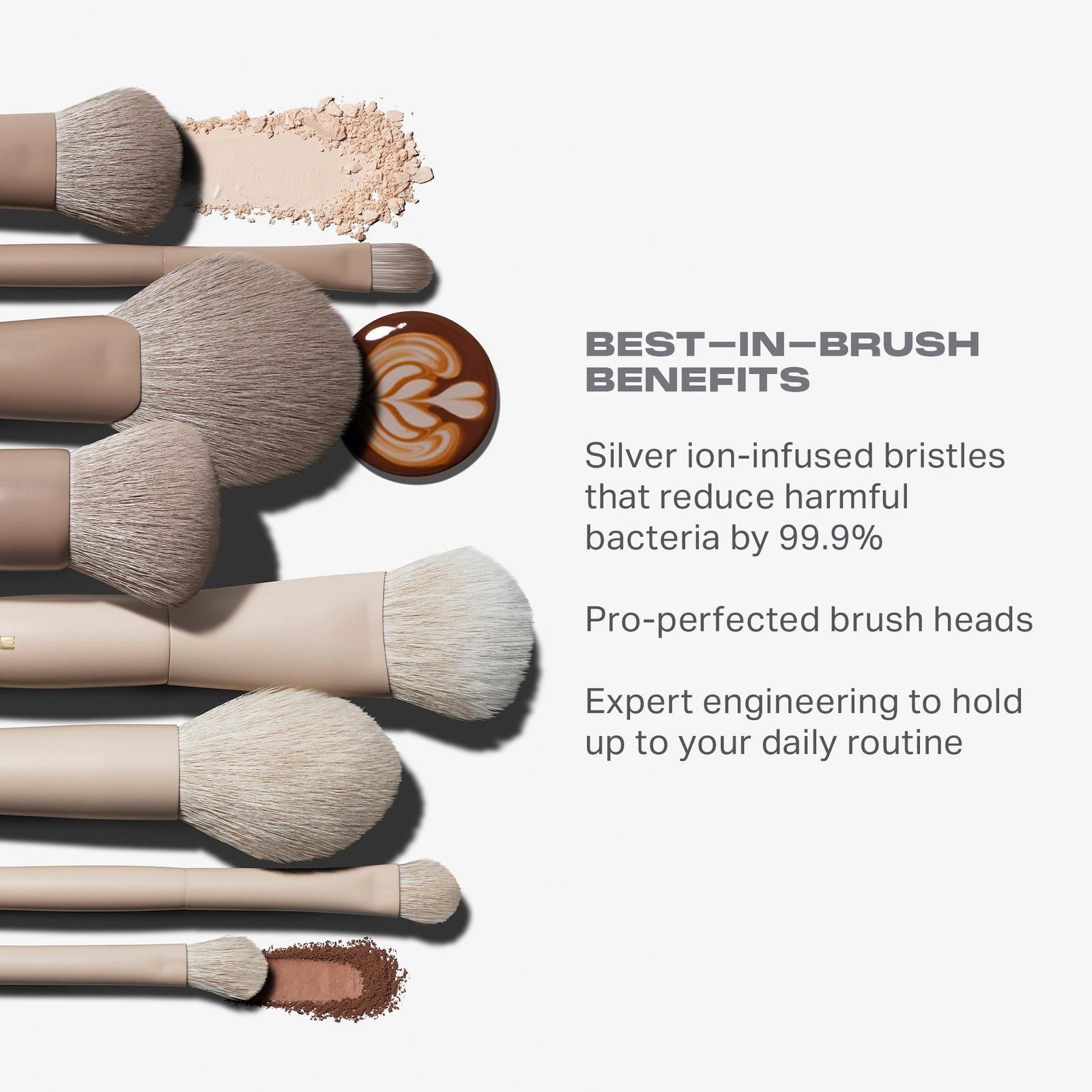 Iced Mocha 4-Piece Face Brush Set NudeFace Chile