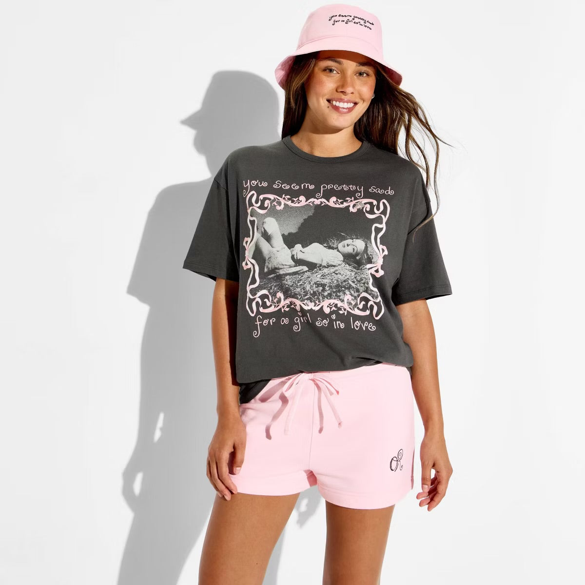 Olivia Rodrigo Oversized Short Sleeve Graphic T-Shirt NudeFace Chile