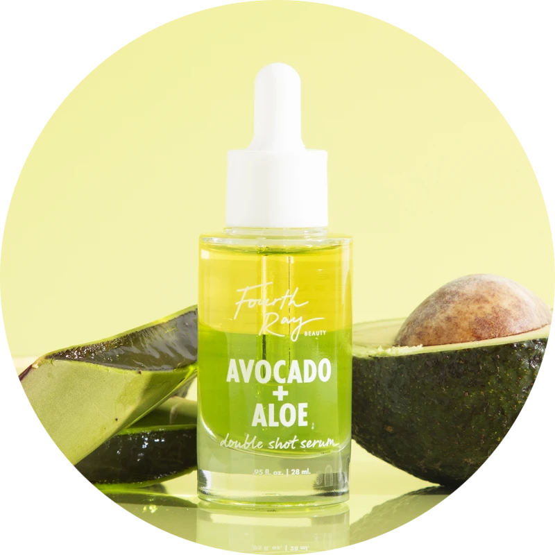 Avocado + aloe double shot face serum NudeFace Chile