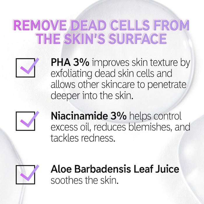 Polyhydroxy Acid (PHA) Gentle Exfoliating Toner NudeFace Chile