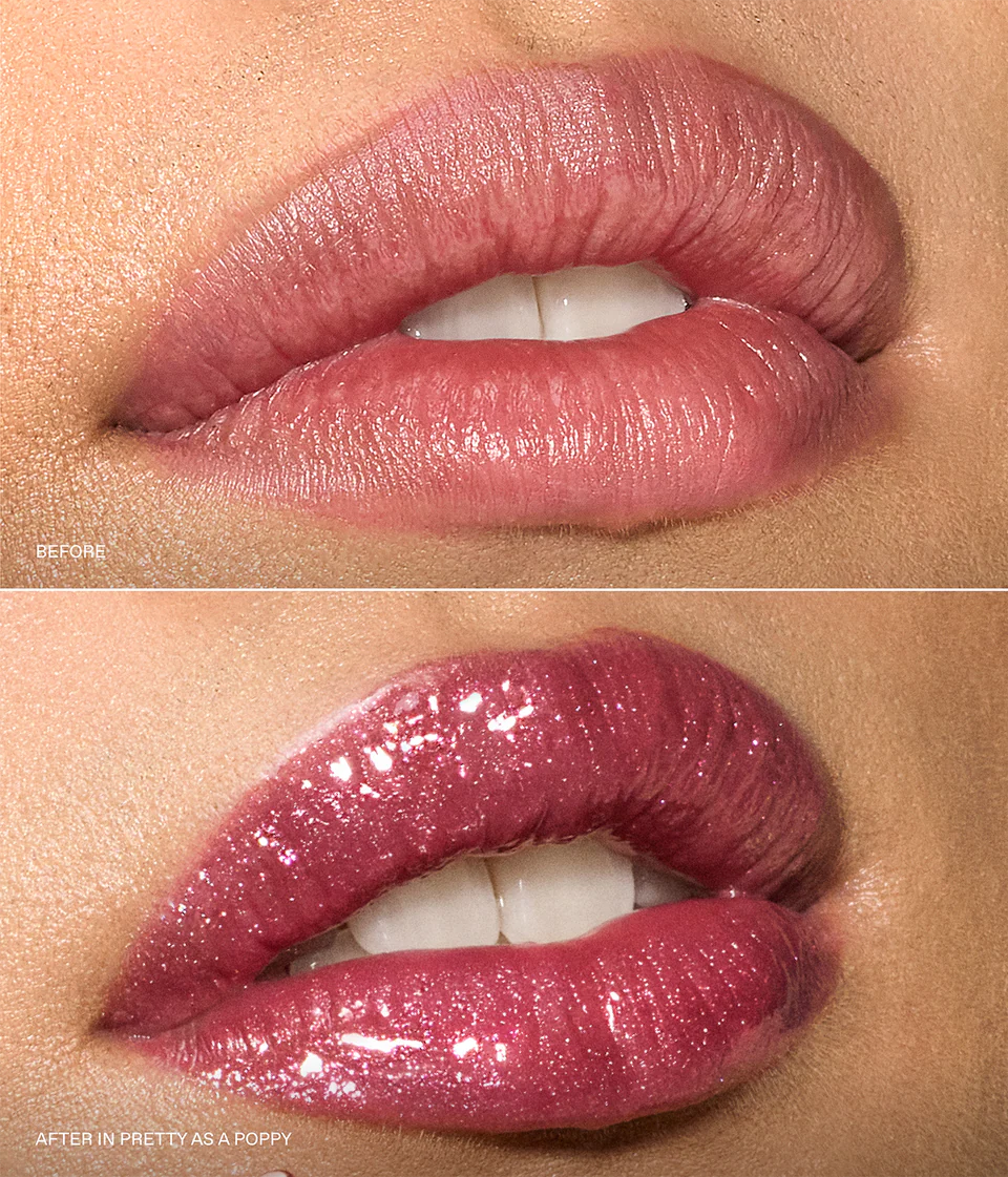 R.E.M. BEAUTY X WICKED: FOR GOOD POPPY PLUMPING LIP GLOSS