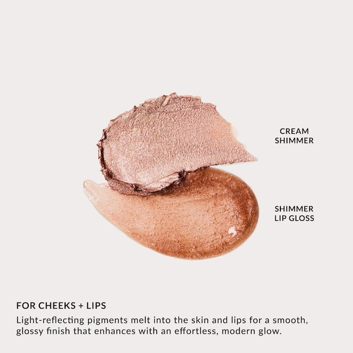 Shimmer Lip Gloss & Cream Highlighter Duo Gift Set NudeFace Chile