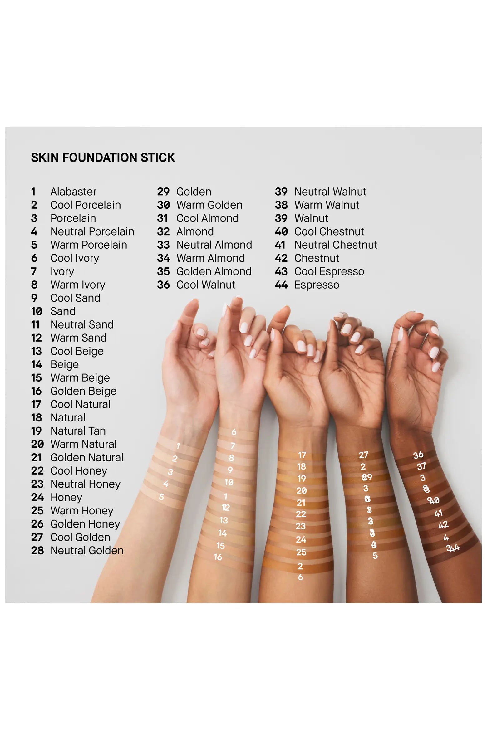 Waterproof Skin Foundation Stick NudeFace Chile