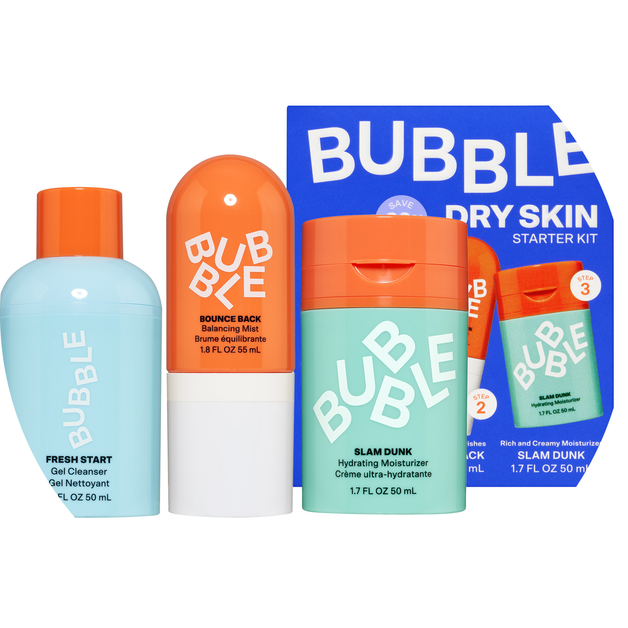 Bubble Skincare 3-Step Hydrating Routine Bundle
