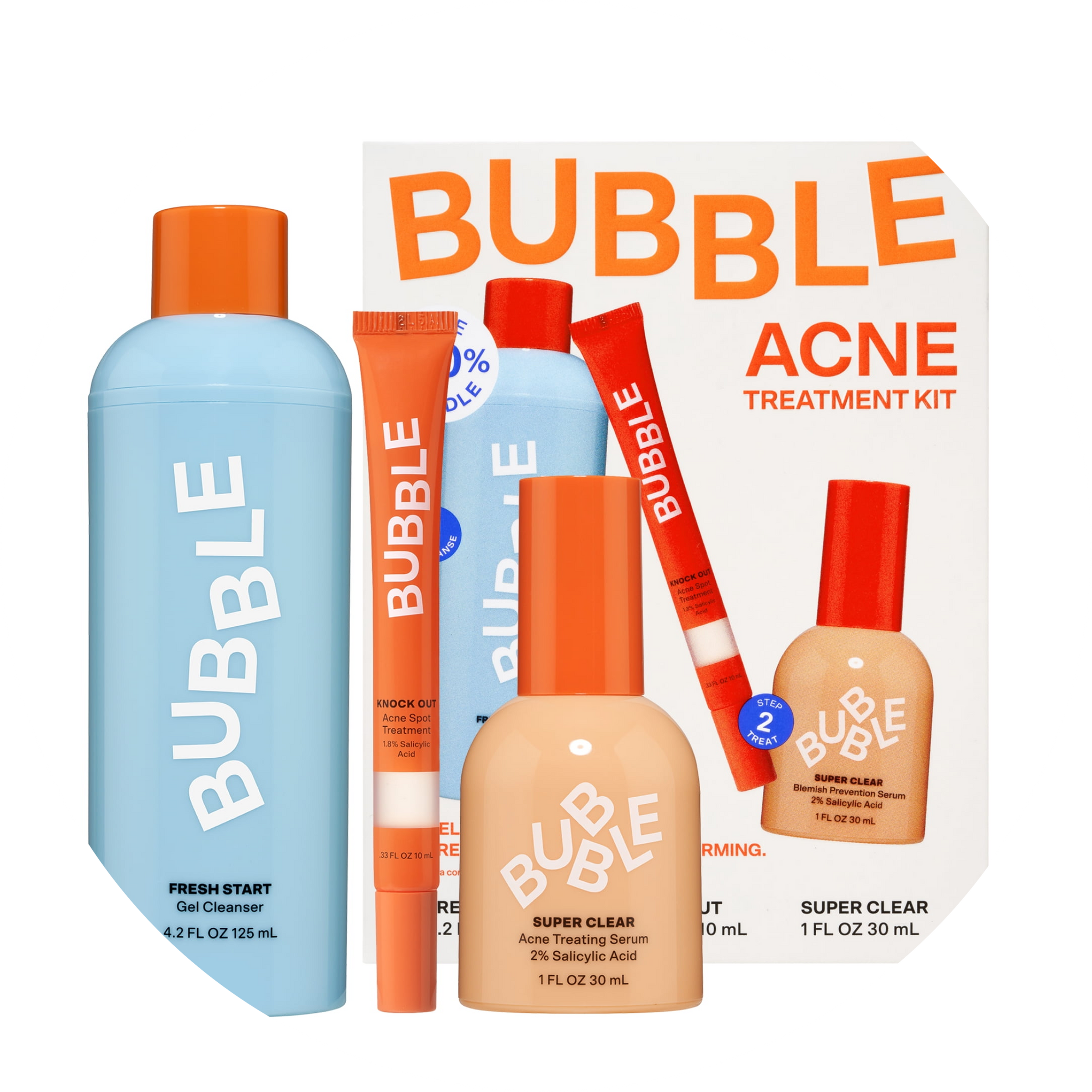 Bubble Skincare Acne Kit