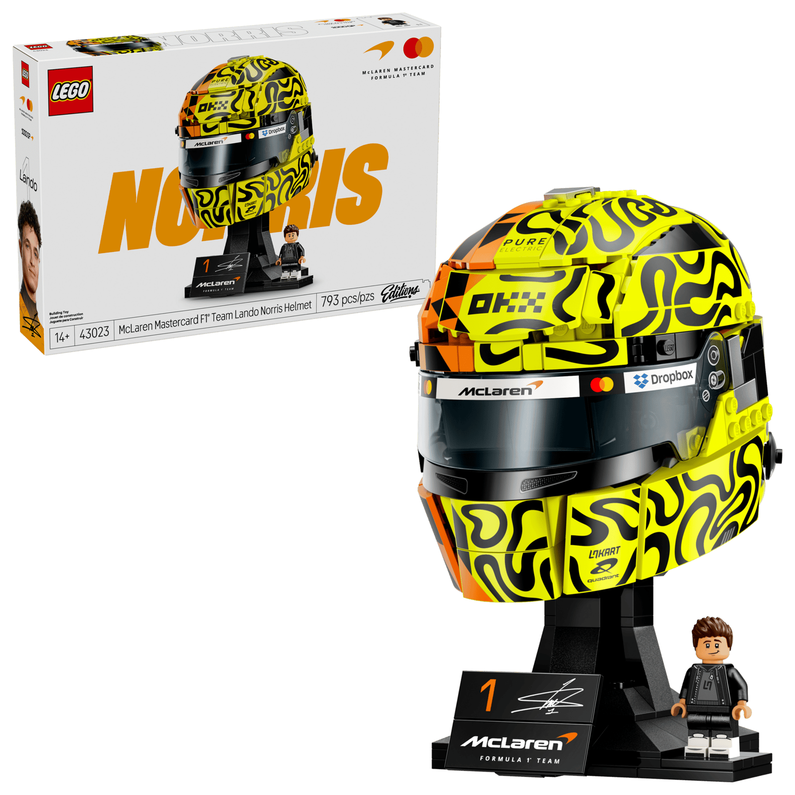 McLaren Mastercard F1® Team Lando Norris Helmet NudeFace Chile