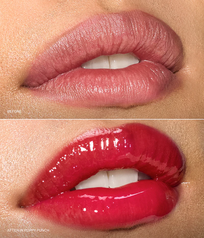 R.E.M. BEAUTY X WICKED: FOR GOOD POPPY PLUMPING LIP GLOSS