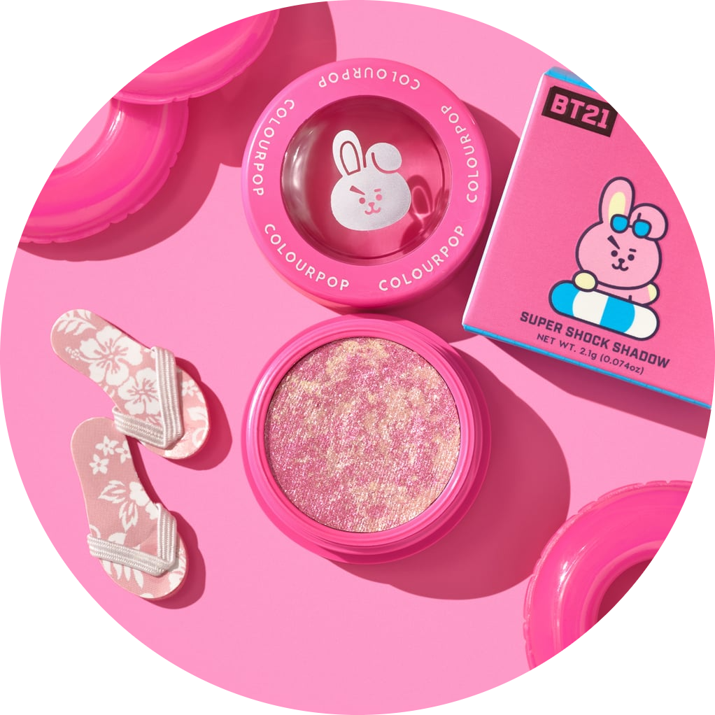 Colourpop x BT21 Super Shock Shadow NudeFace Chile