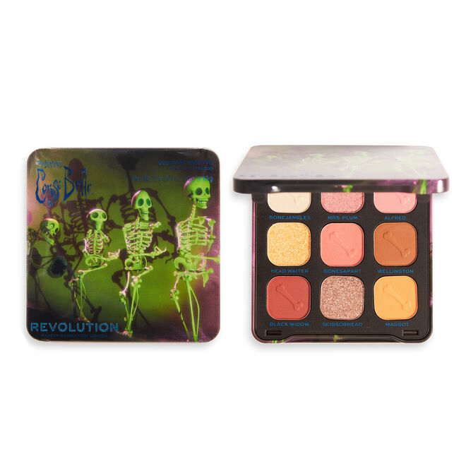 Corpse Bride X Makeup Revolution Grave Misunderstanding Eyeshadow Palette NudeFace Chile