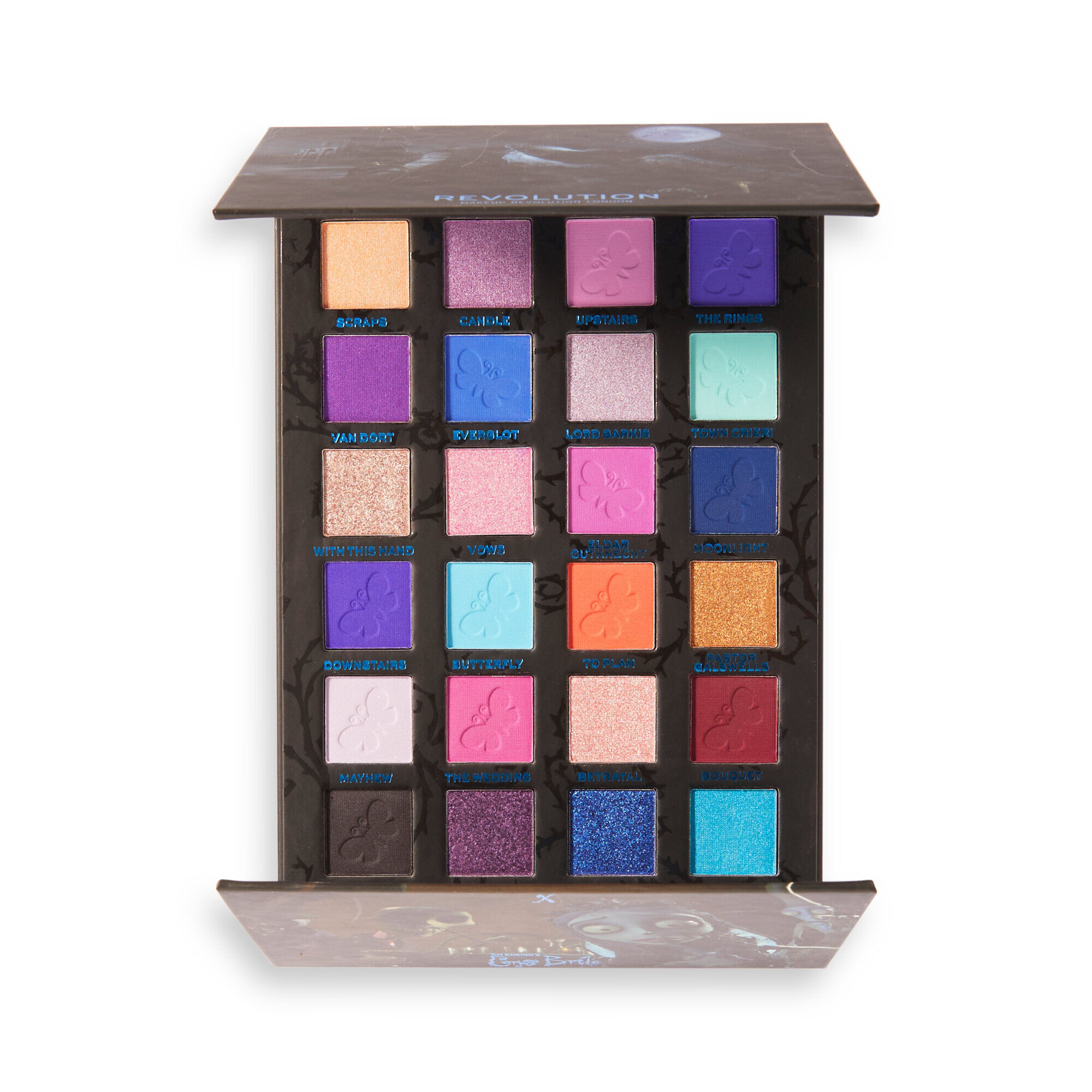 Corpse Bride X Makeup Revolution Upstairs Downstairs Eyeshadow Palette NudeFace Chile