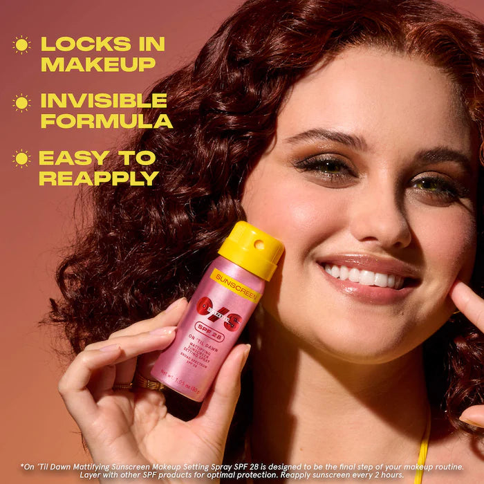 On 'Til Dawn Mattifying Sunscreen Makeup Setting Spray SPF 28