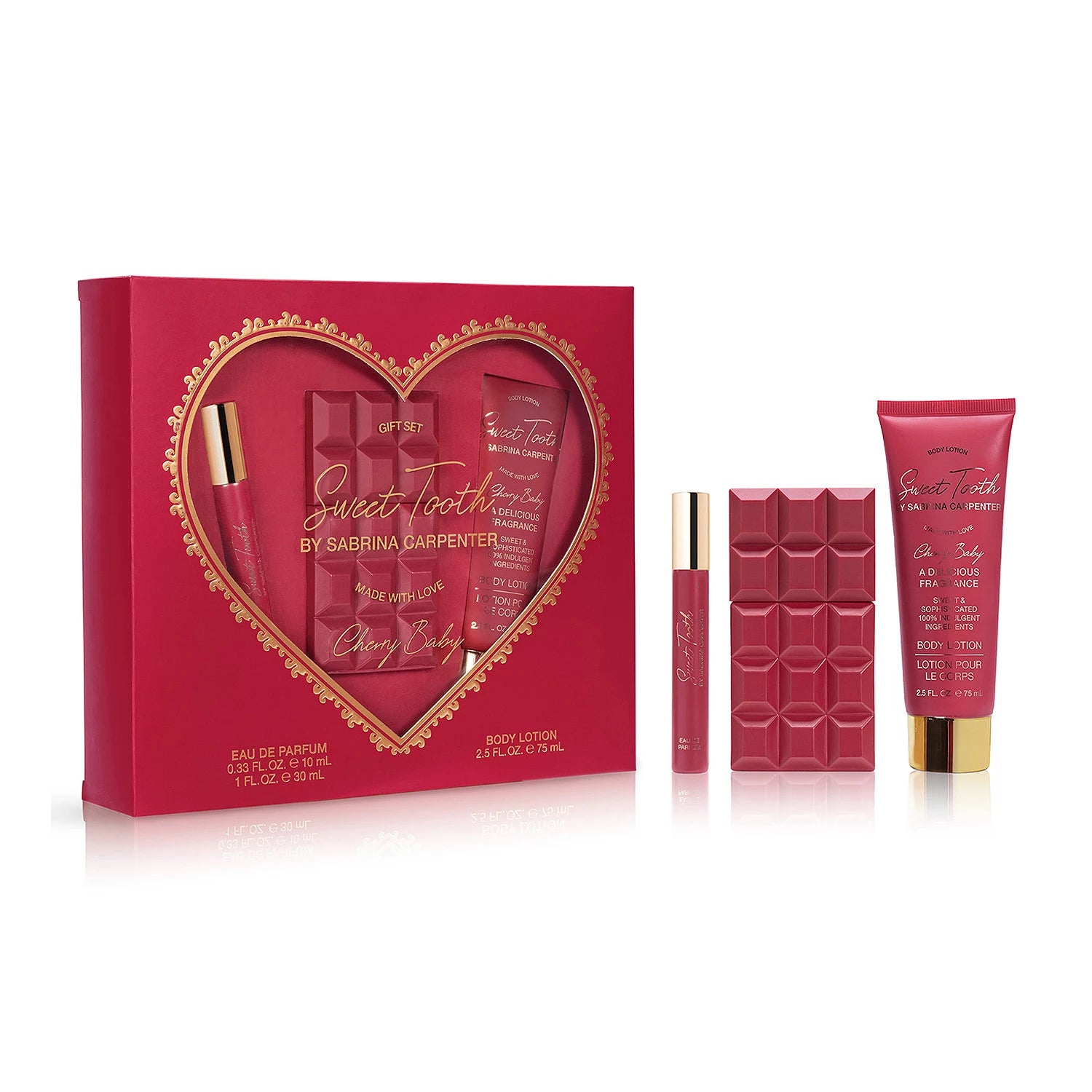 Sabrina Carpenter Cherry Baby Addiction 3-Pc Set