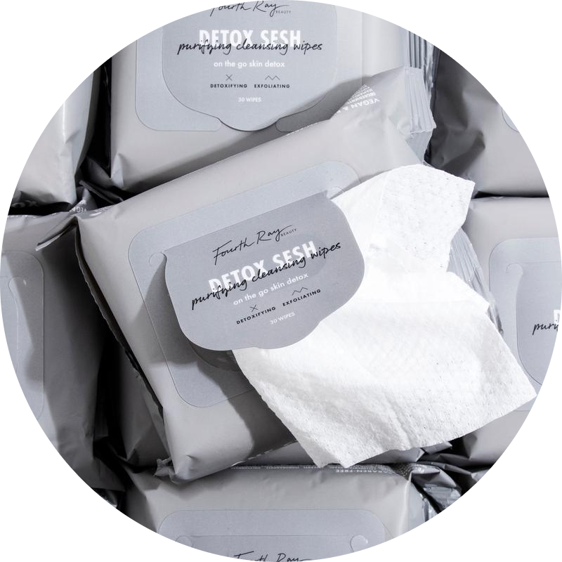 Detox Sesh Purifying Cleansing Wipes NudeFace Chile