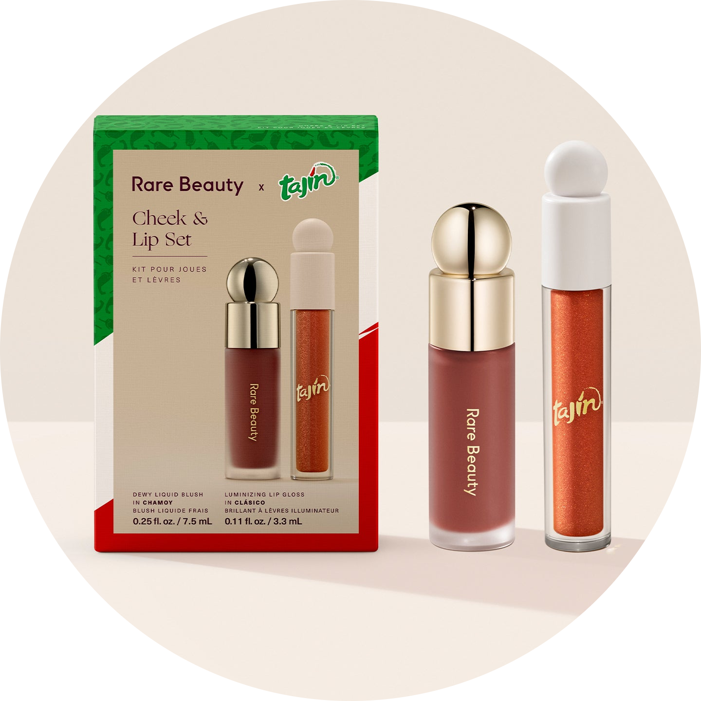 Rare Beauty x Tajín® Cheek & Lip Set