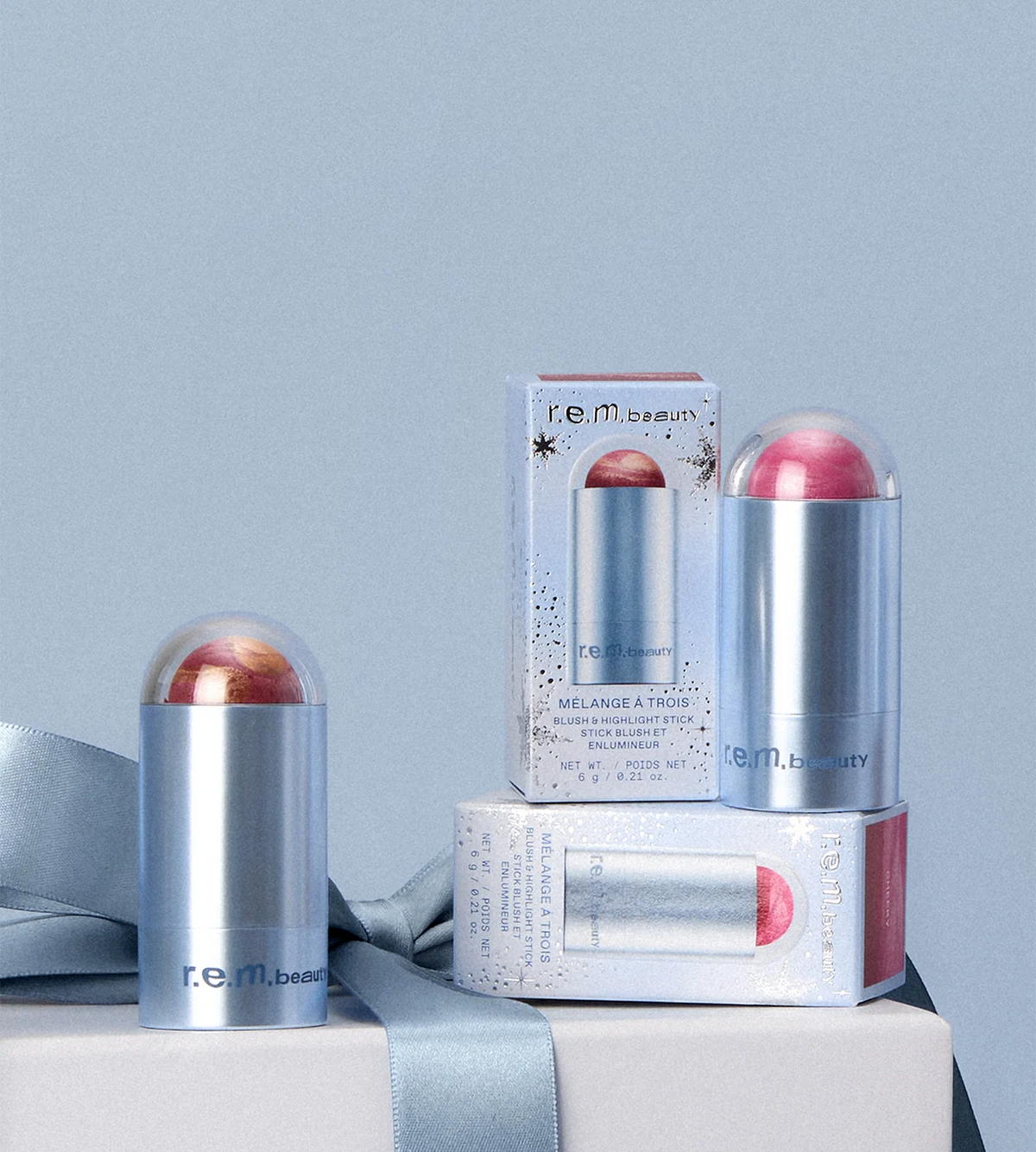 mélange à trois blush & highlight stick NudeFace Chile