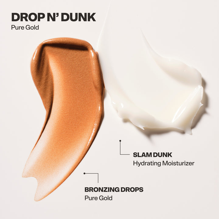 Drop N’ Dunk Bronzing Drops + Slam Dunk Hydrating Moisturizer NudeFace Chile