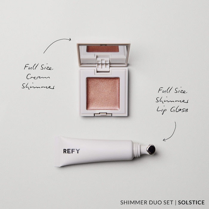 Shimmer Lip Gloss & Cream Highlighter Duo Gift Set NudeFace Chile