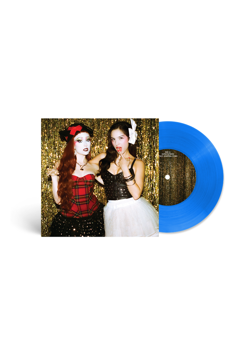 expectations - 'la behavior' translucent blue 7" vinyl NudeFace Chile