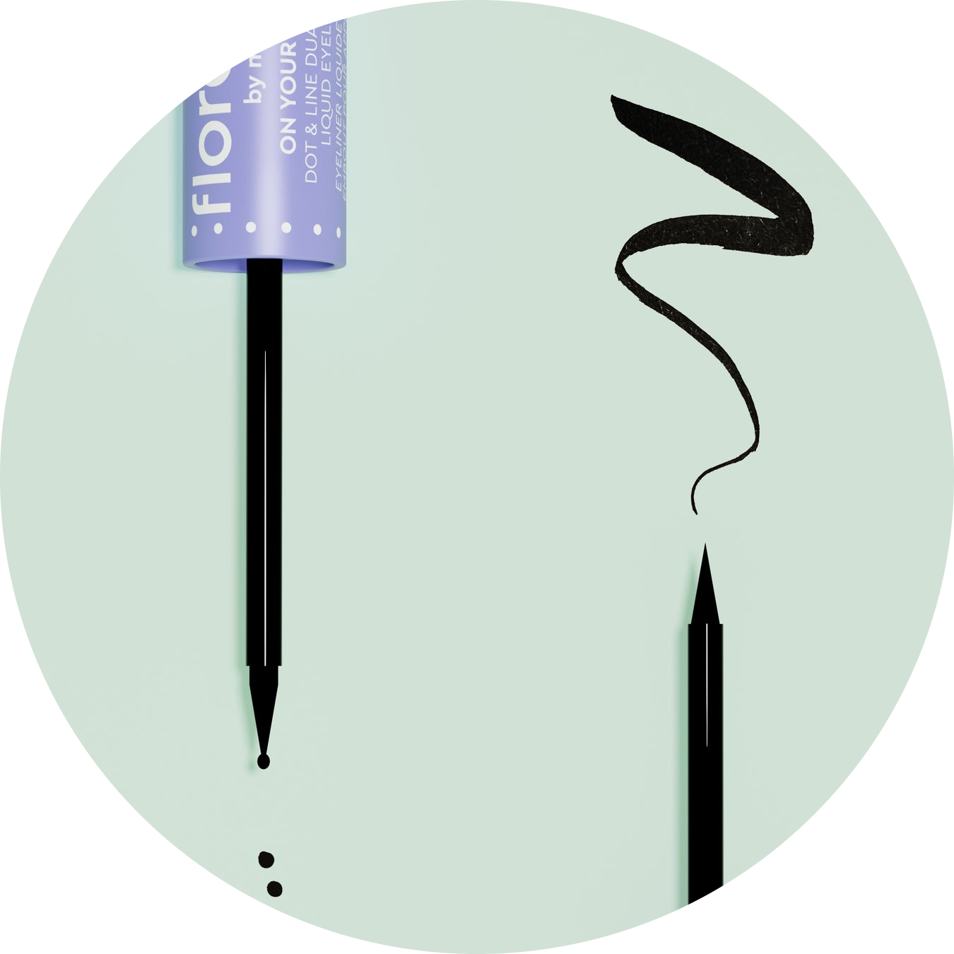 ON YOUR MARK DOT & LINE DUAL-ENDED LIQUID EYELINER NudeFace Chile