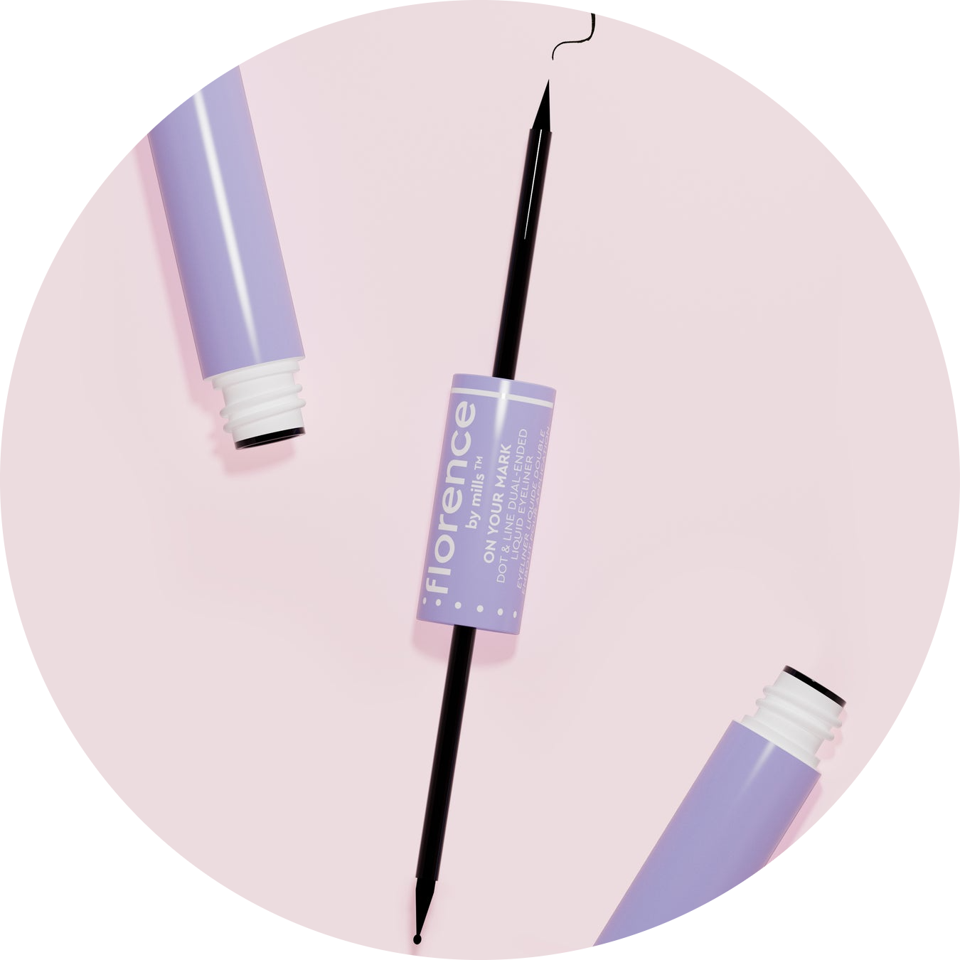 ON YOUR MARK DOT & LINE DUAL-ENDED LIQUID EYELINER NudeFace Chile